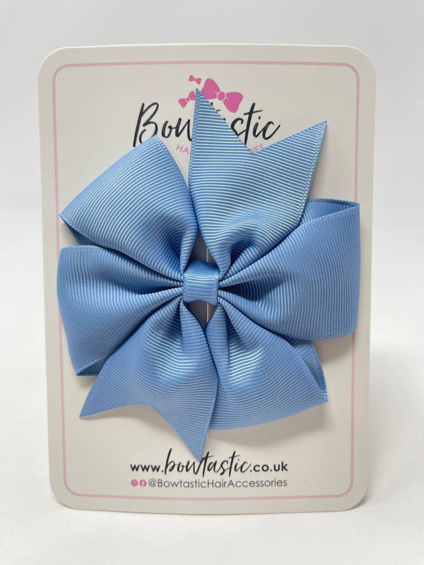 4 Inch Pinwheel Bow - Porcelain Blue
