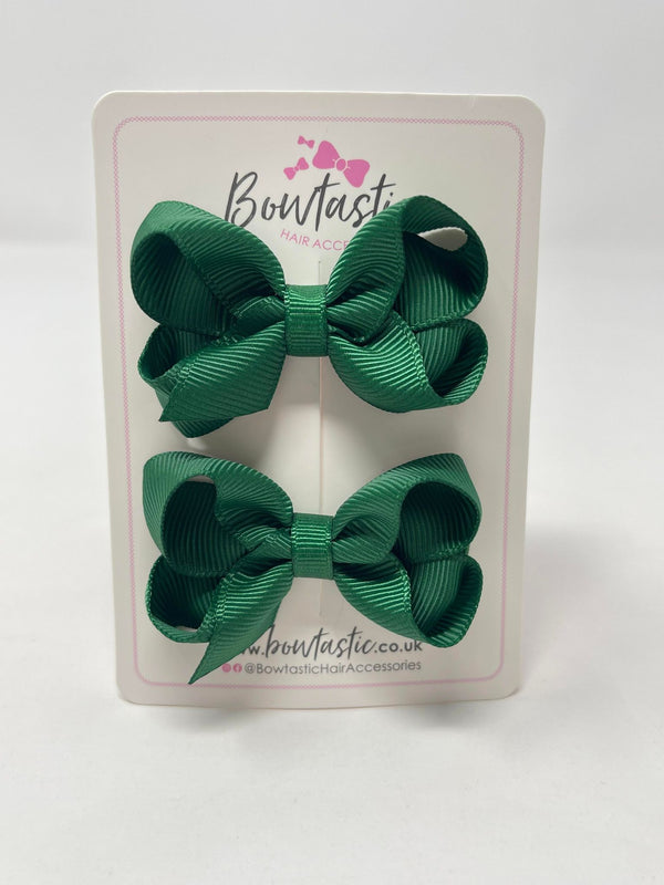 2 Inch Bow - Forest Green - 2 Pack