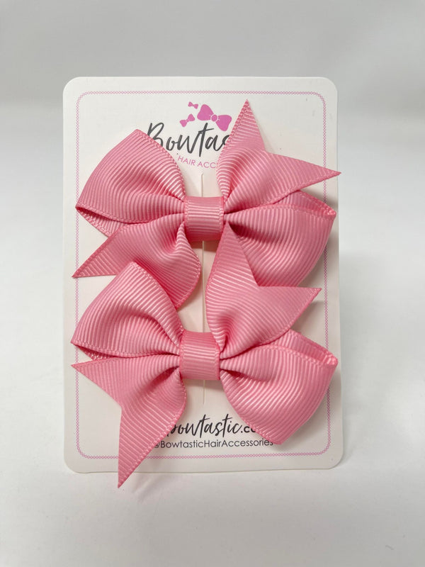 2.5 Inch Flat Bow Style 2 - Peony - 2 Pack