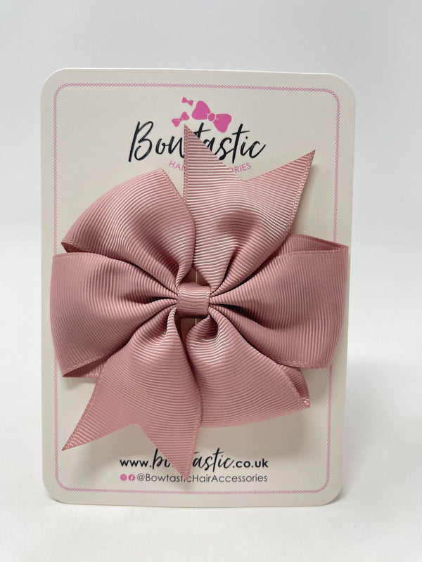 4 Inch Pinwheel Bow - Antique Mauve