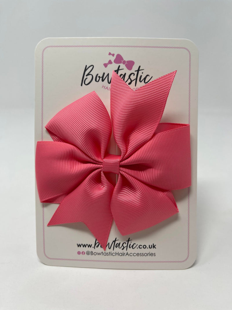 4 Inch Pinwheel Bow - Coral Rose