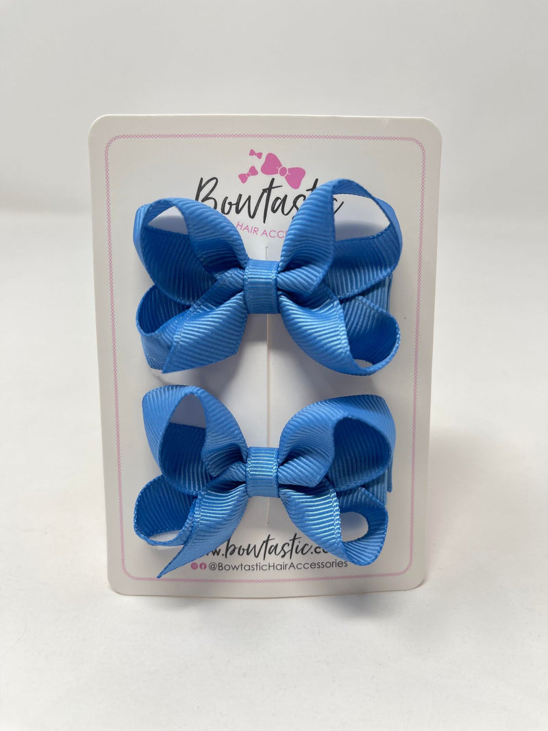 2 Inch Bow - Capri Blue - 2 Pack