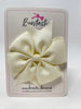 4 Inch Pinwheel Bow - Antique White