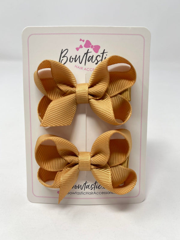 2 Inch Bow - Old Gold - 2 Pack