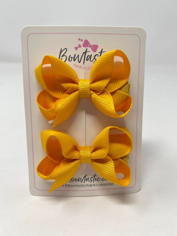 2 Inch Bow - Dandelion - 2 Pack