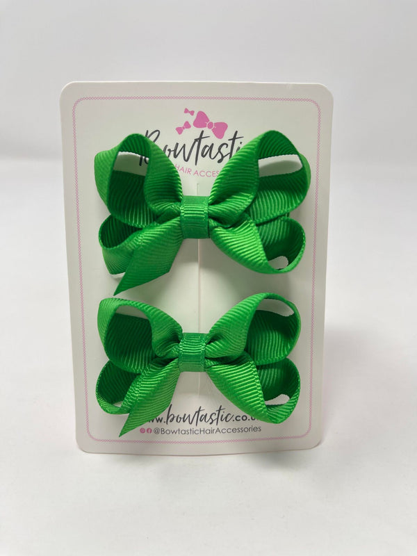 2 Inch Bow - Emerald Green - 2 Pack