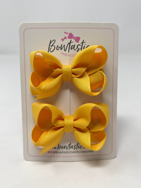 2 Inch Bow - Yellow Gold - 2 Pack