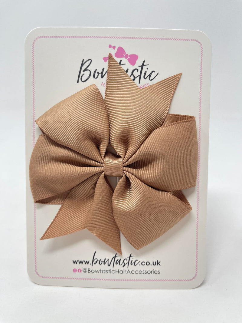 4 Inch Pinwheel Bow - Natural