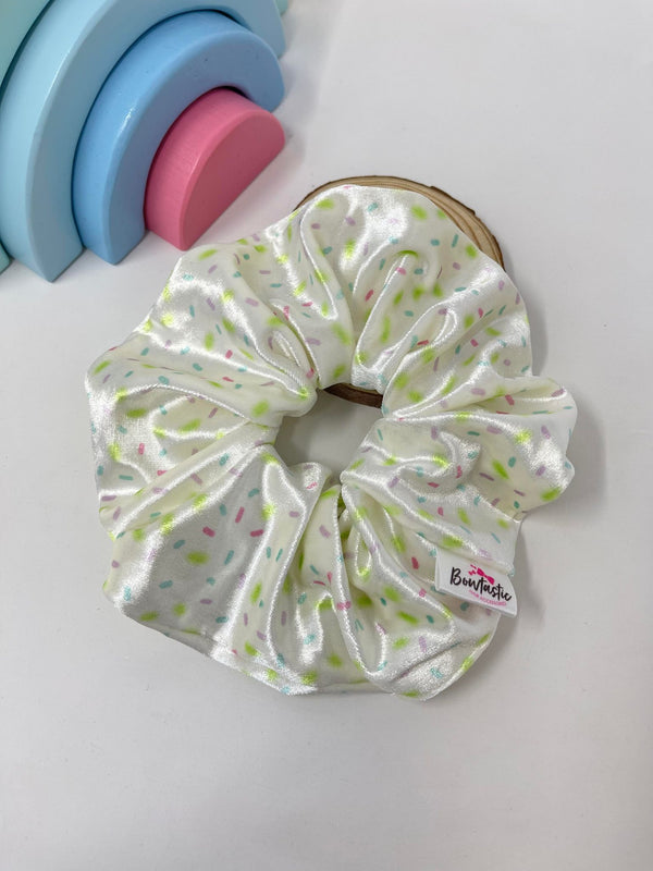 XL Velvet Scrunchie - Pastel Candy