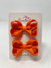 2 Inch Bow - Russet Orange - 2 Pack