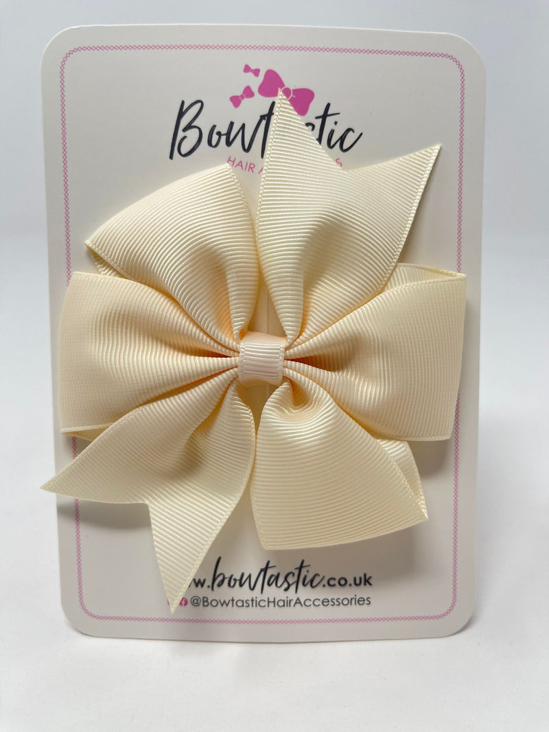 4 Inch Pinwheel Bow - Cream