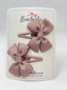 2.5 Inch Butterfly Snap Clips - Antique Mauve - 2 Pack