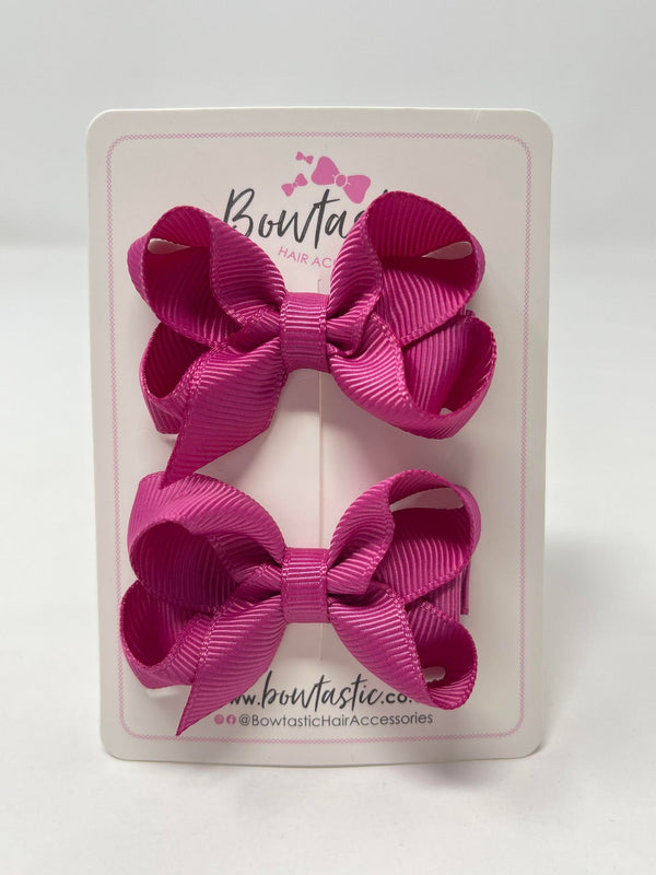 2 Inch Bow - Raspberry Rose - 2 Pack