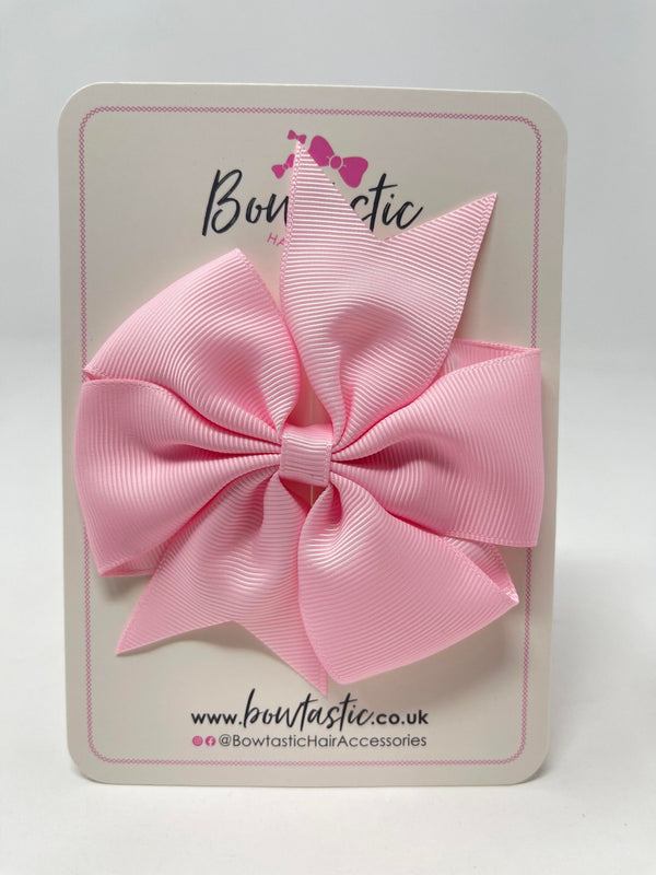 4 Inch Pinwheel Bow - Pearl Pink