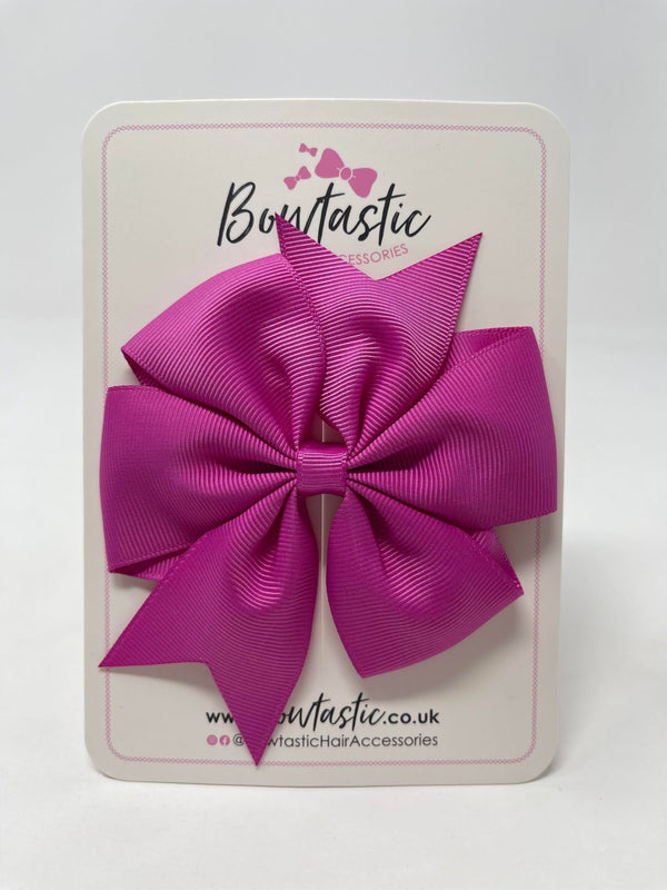 4 Inch Pinwheel Bow - Garden Rose