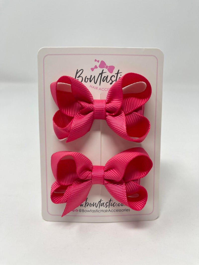 2 Inch Bow - Camellia Rose - 2 Pack