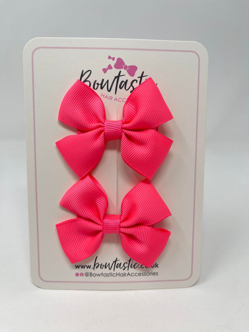 2.5 Inch Butterfly Bows - Passion Fruit - 2 Pack