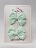 2.5 Inch Butterfly Bows - Crystalline - 2 Pack