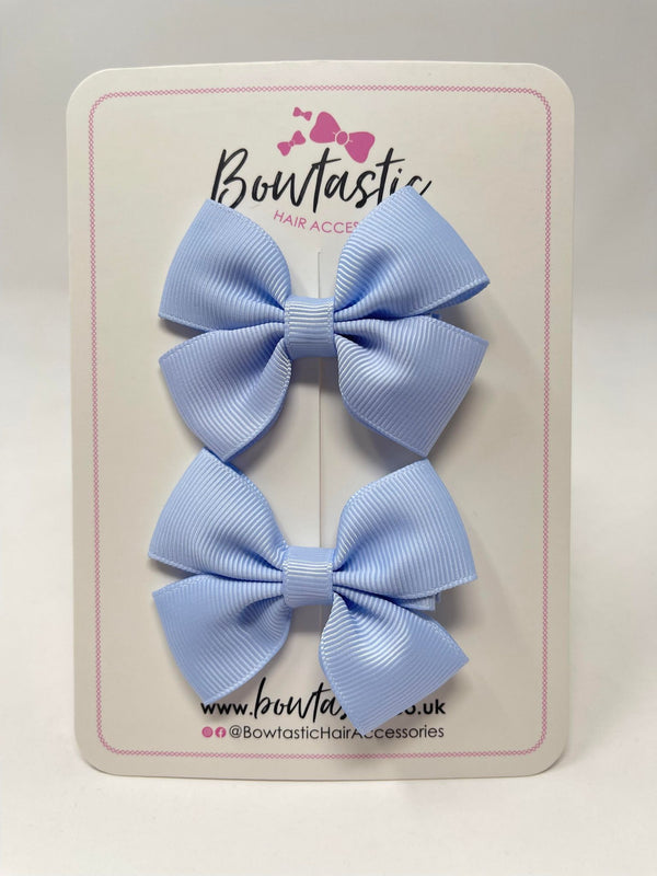 2.5 Inch Butterfly Bows - Bluebell - 2 Pack