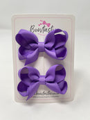 2 Inch Bow - Grape - 2 Pack
