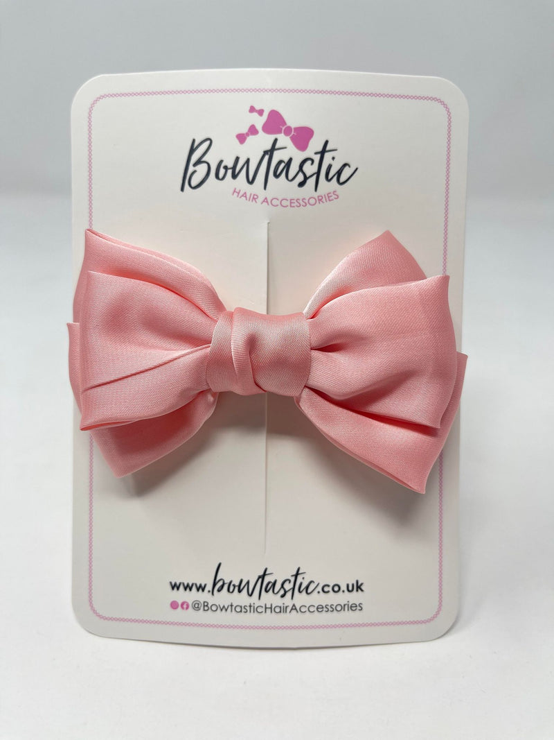 4 Inch Satin Bow - Pink