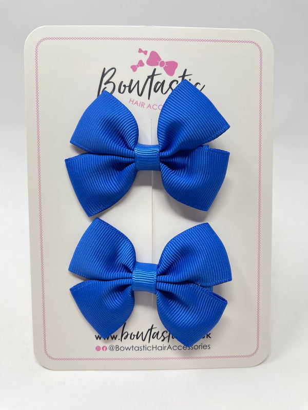 2.5 Inch Butterfly Bows - Royal Blue - 2 Pack