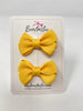2 Inch Flat Bows Style 2 - Yellow Gold - 2 Pack