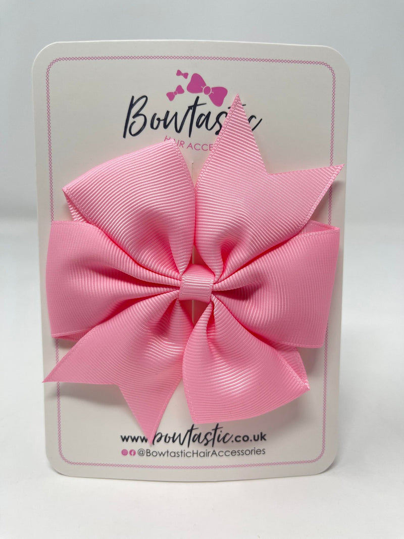 4 Inch Pinwheel Bow - Rose Pink