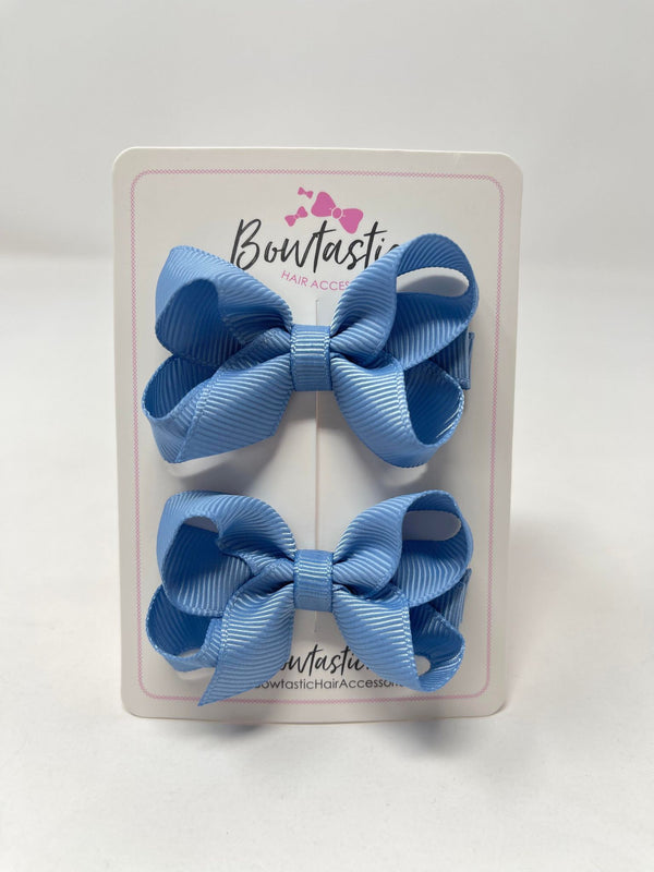 2 Inch Bow - Porcelain Blue - 2 Pack