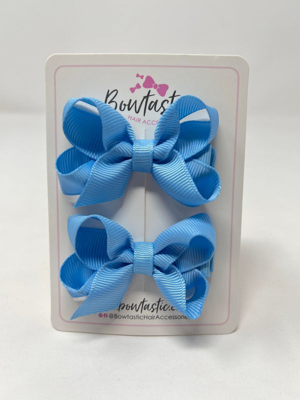 2 Inch Bow - Blue Mist - 2 Pack