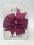 4 Inch Pinwheel Bow - Wine