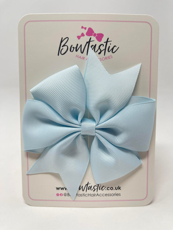 4 Inch Pinwheel Bow - Blue Vapor