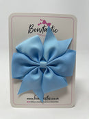 4 Inch Pinwheel Bow - Blue Topaz
