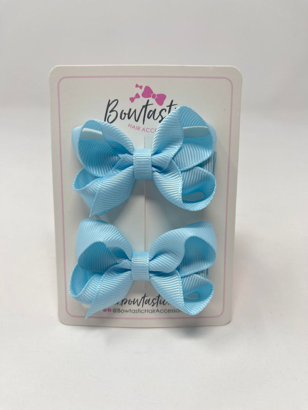 2 Inch Bow - Light Blue - 2 Pack