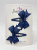 2.5 Inch Snap Clips - Navy - 2 Pack