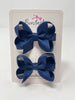 2 Inch Bow - Navy - 2 Pack