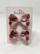 2 Inch Bow - Antique Mauve - 2 Pack
