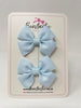2.5 Inch Butterfly Bows - Blue Vapor - 2 Pack