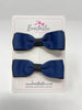 2.75 Inch Flat Bows - Navy & Black - 2 Pack