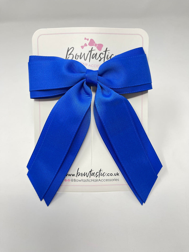 4.5 Inch Tail Bow - Electric Blue