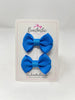 2 Inch Flat Bows Style 2 - Aegean Blue - 2 Pack