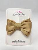 4 Inch Satin Bow - Latte