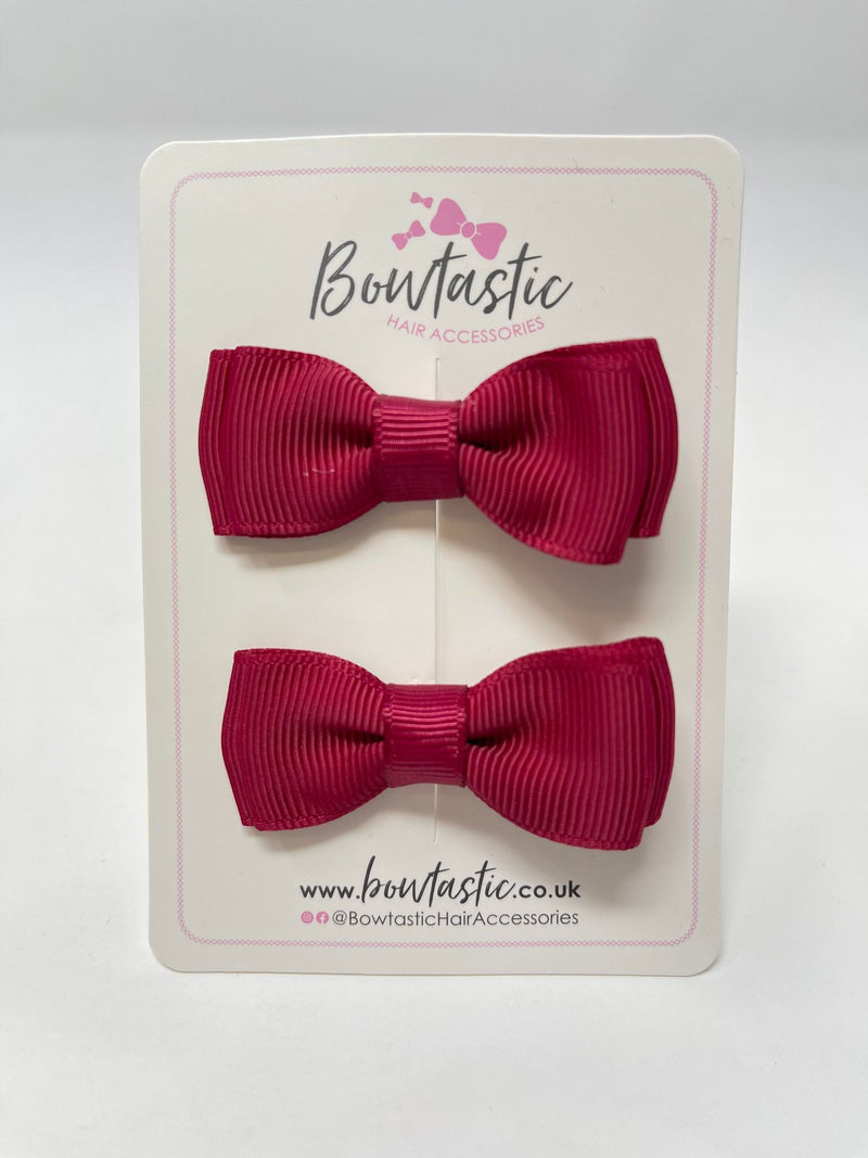 1.75 Inch Bows - Scarlet Red - 2 Pack