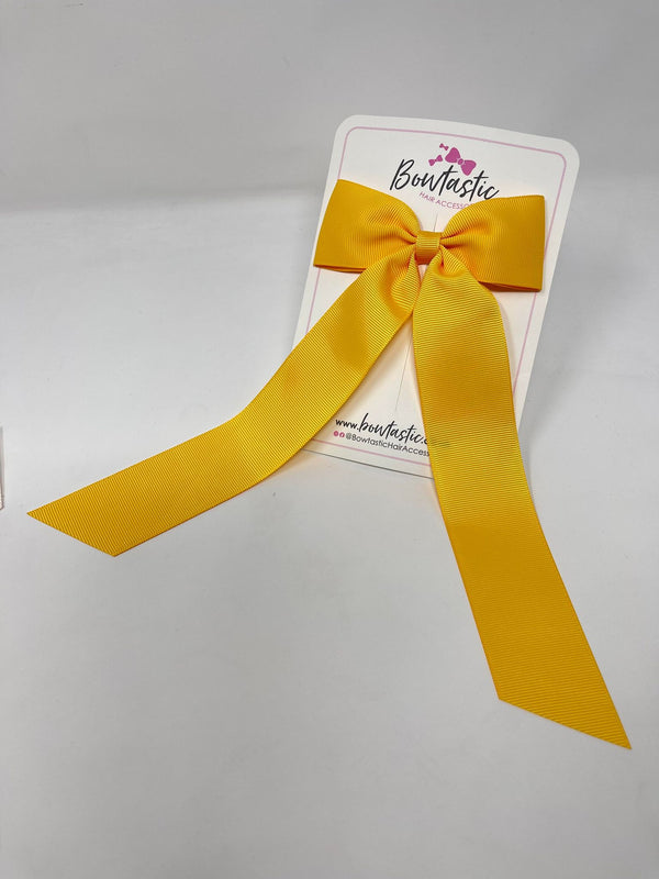 XL 4 Inch Tail Bow - Yellow Gold
