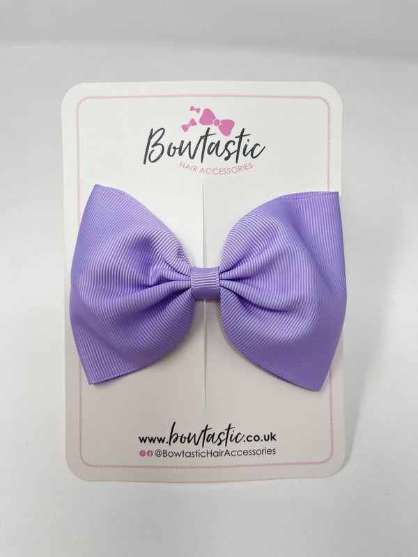 4.5 Inch Tuxedo Bow - Light Orchid