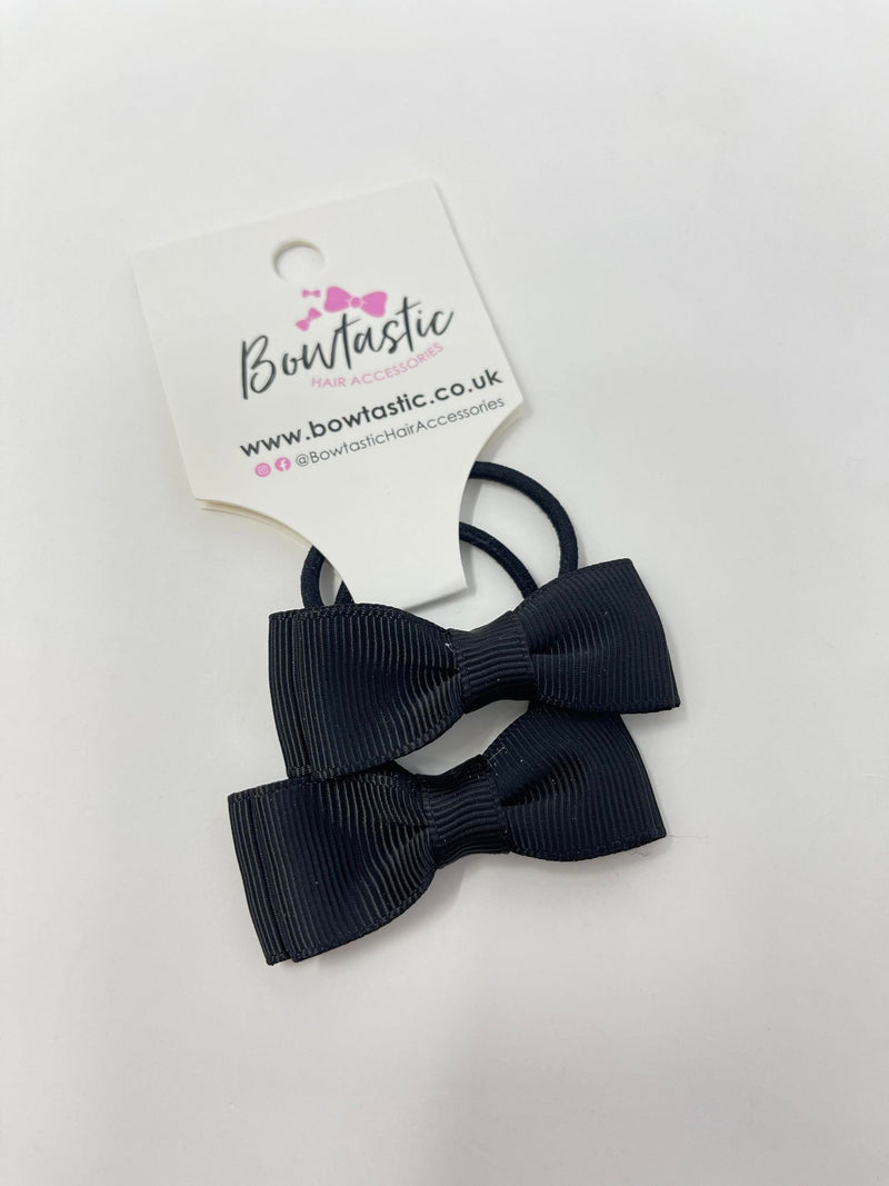 1.75 Inch Bow Thin Elastic - Black - 2 Pack