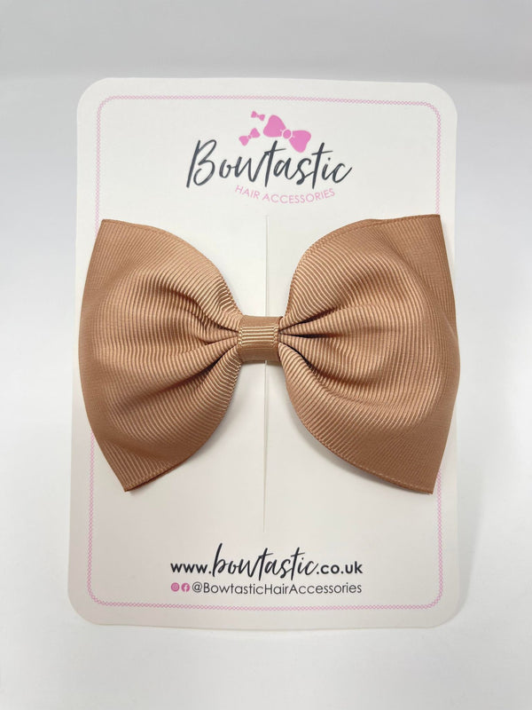 4.5 Inch Tuxedo Bow - Chipmunk