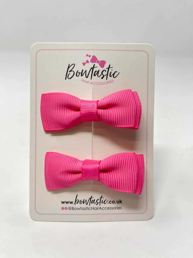 1.75 Inch Bows - Hot Pink - 2 Pack