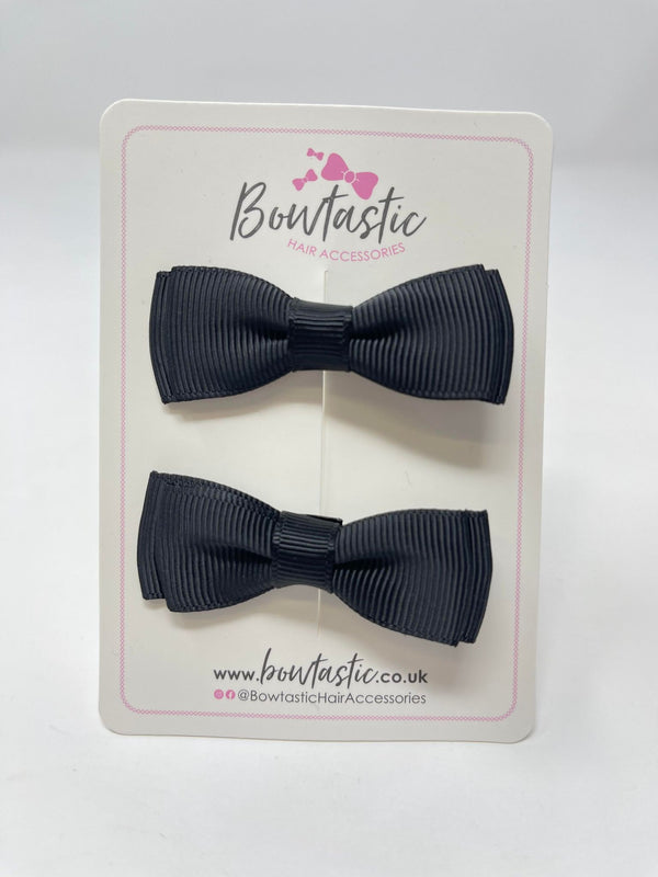 1.75 Inch Bows - Black - 2 Pack