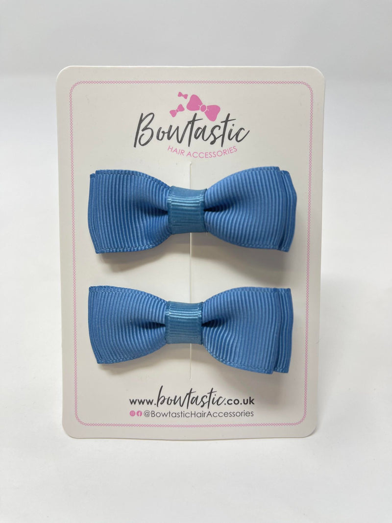 1.75 Inch Bows - Antique Blue - 2 Pack